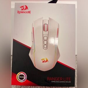 Redragon White Gaming Mouse with RGB Lighting
